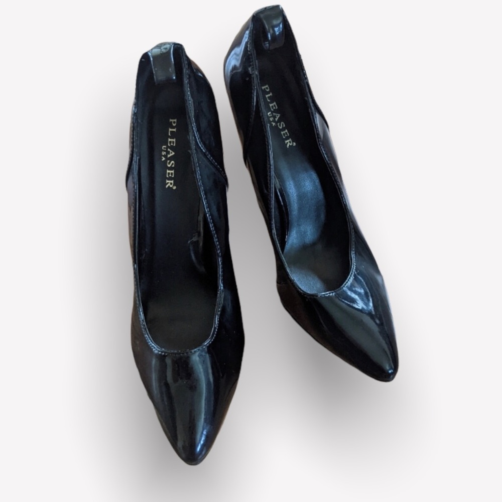 Pleasure USA Black Patent  10